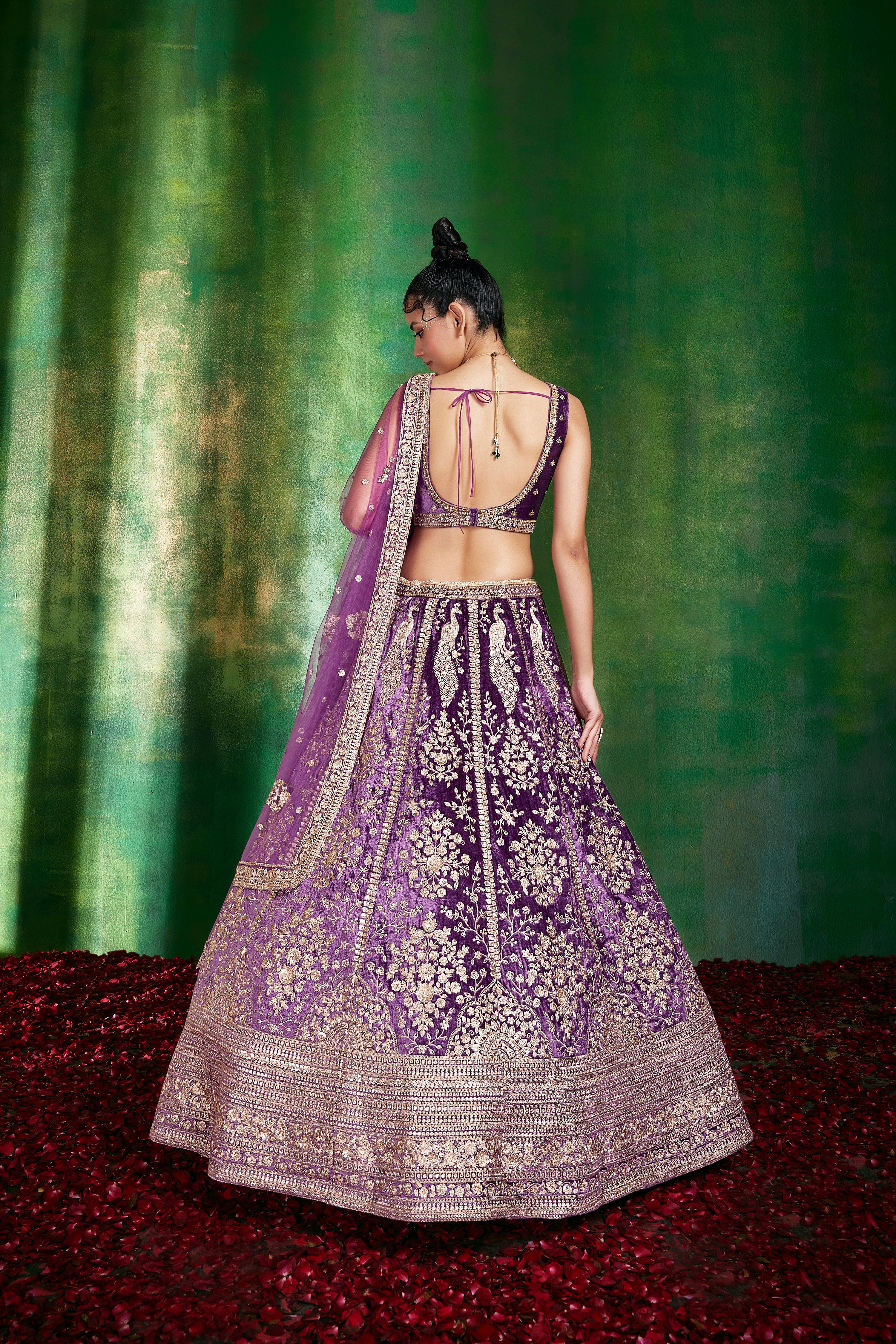 Royal Velvet Gilded Lehenga