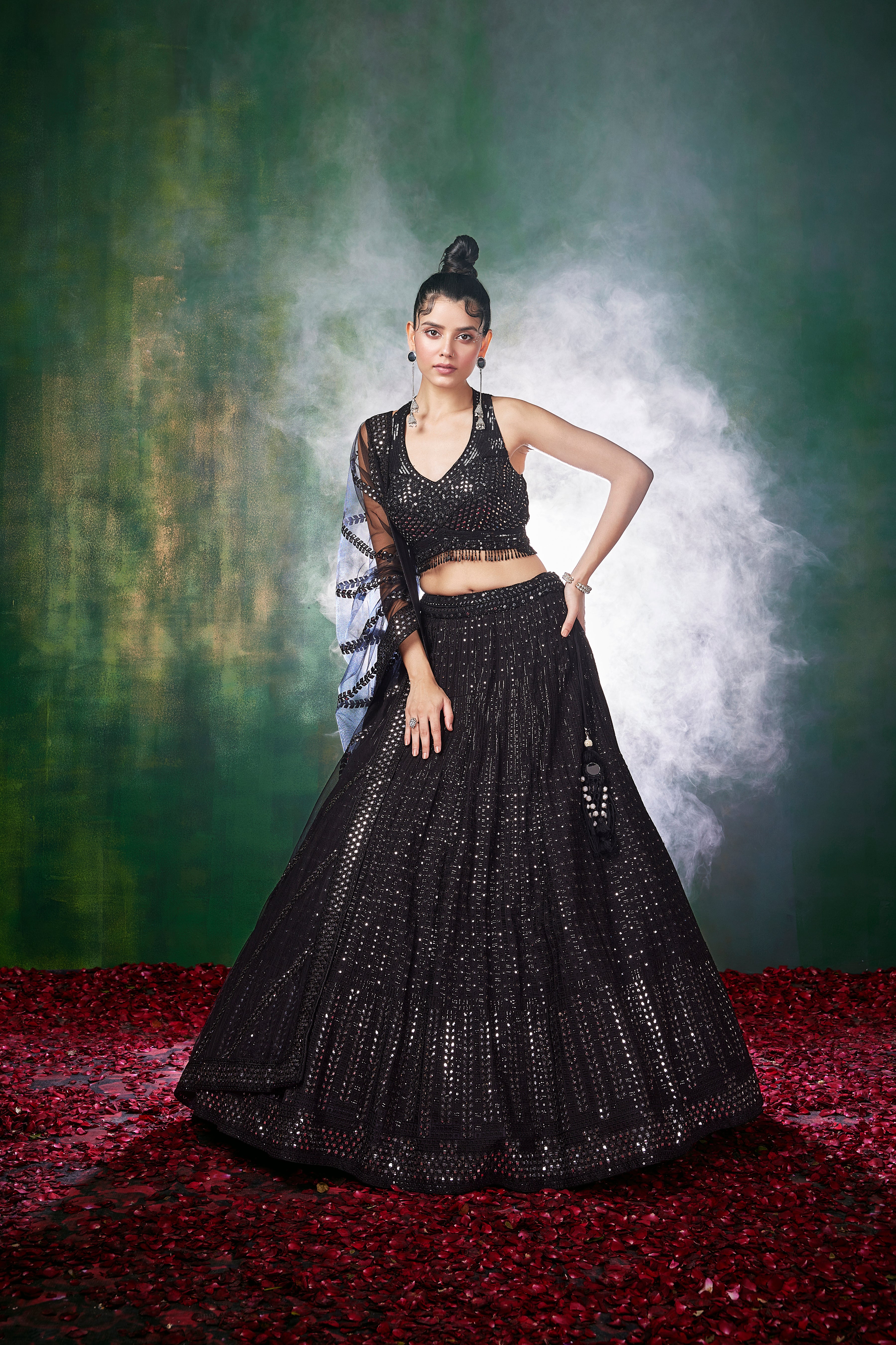 wedding, wedding outfit, brides, bridesmaids, blouse, indian outfit, indian wear, traditional, black lehenga, ethnic wear, sangeet lehenga, lehenga choli, cocktail lehenga set, Bridal, Marriage Bridalwear, Wedding Attire, Ceremonial, Festive Special, Occasion, Traditional Dress, Ethnic Attire, Fusion Outfit.