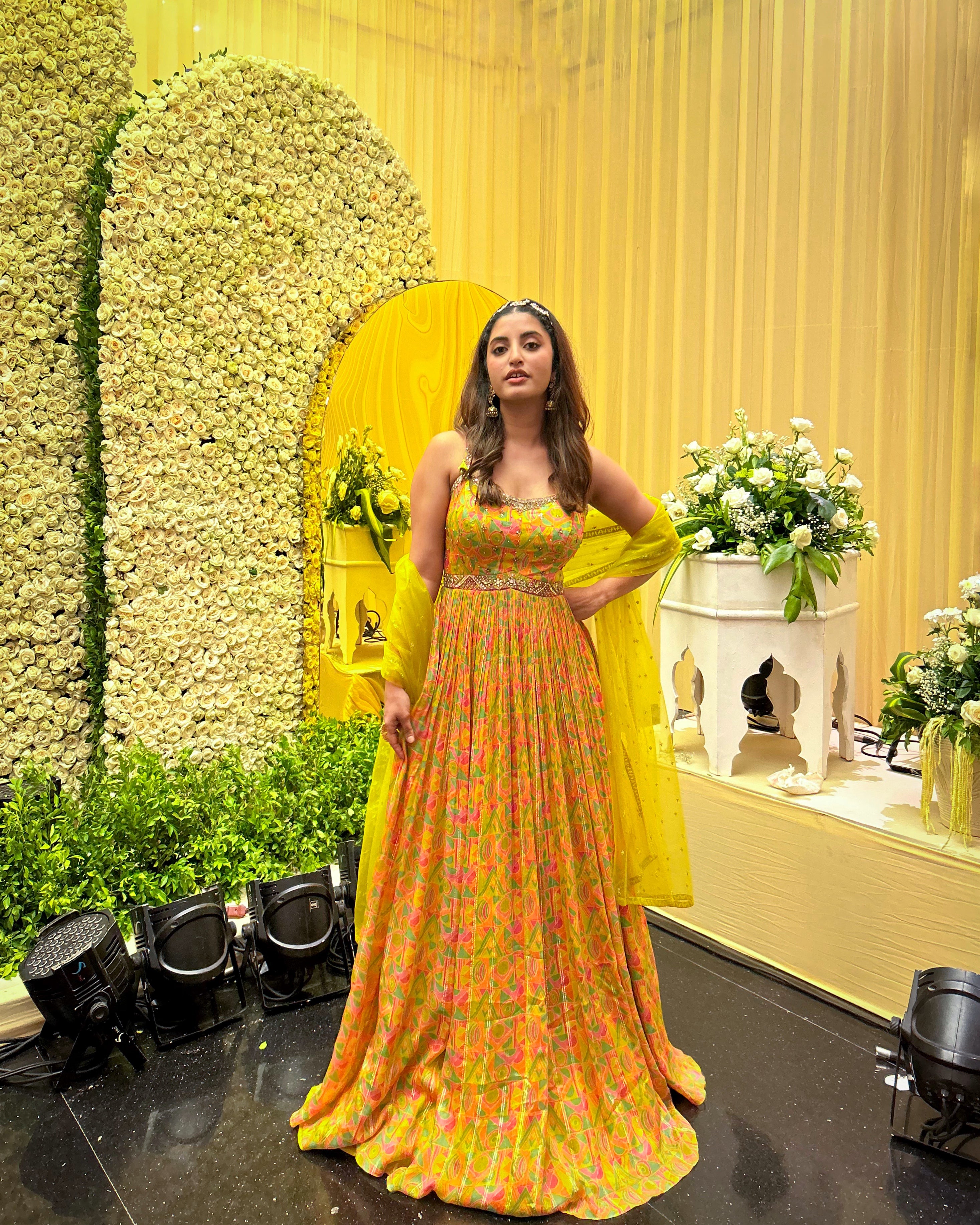 Yellow Dazzle Anarkali