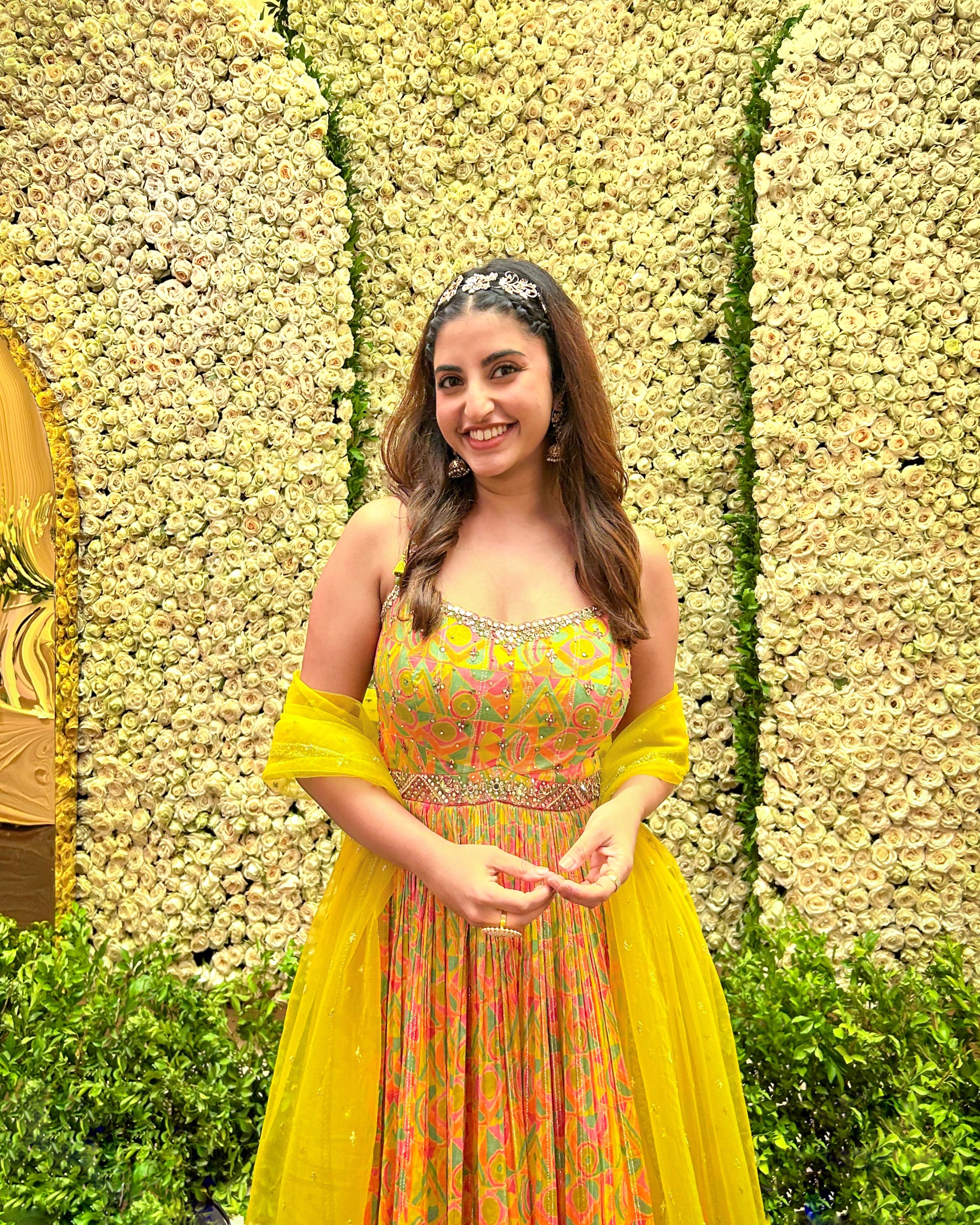 Yellow Dazzle Anarkali