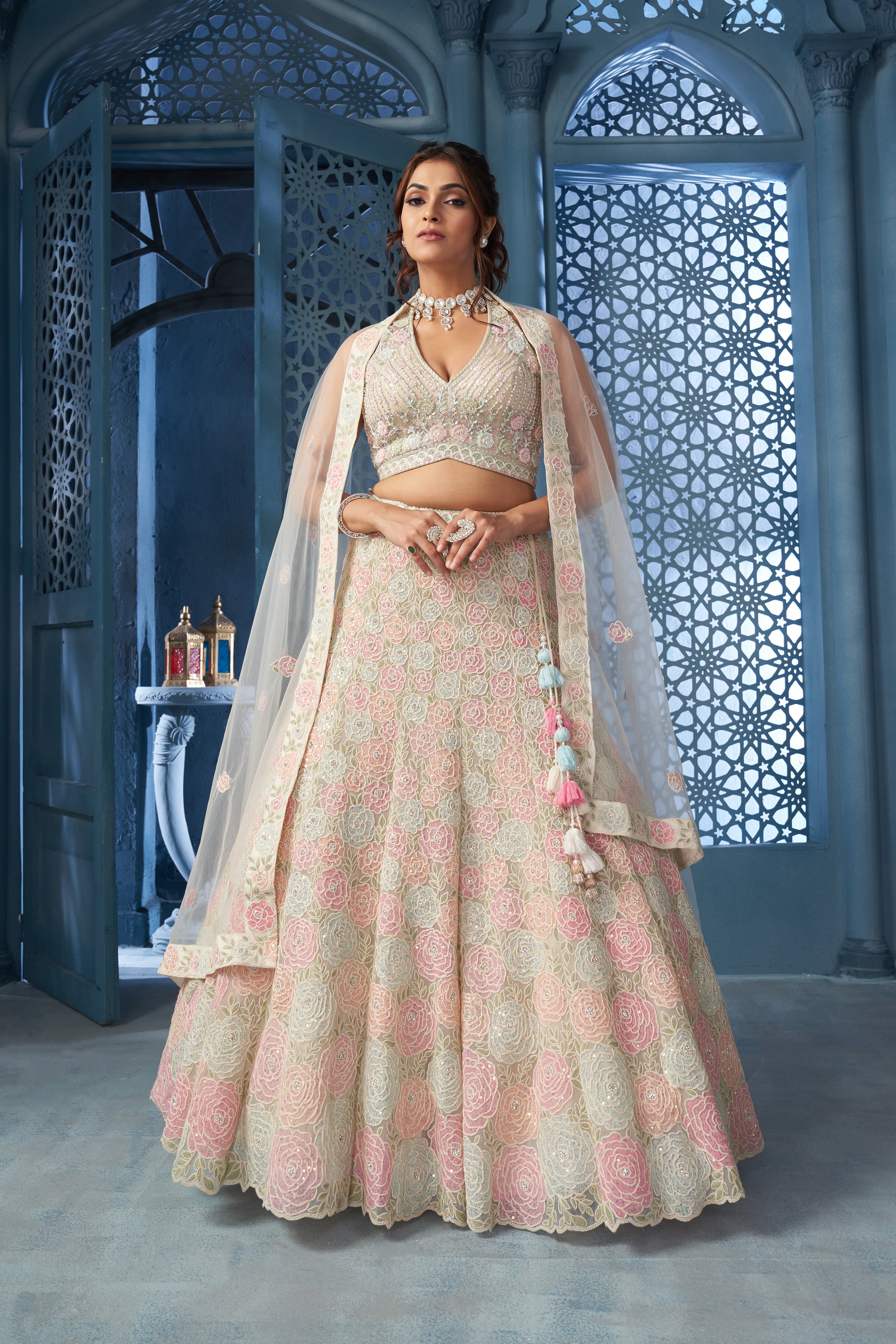 Pastel Rose lehenga