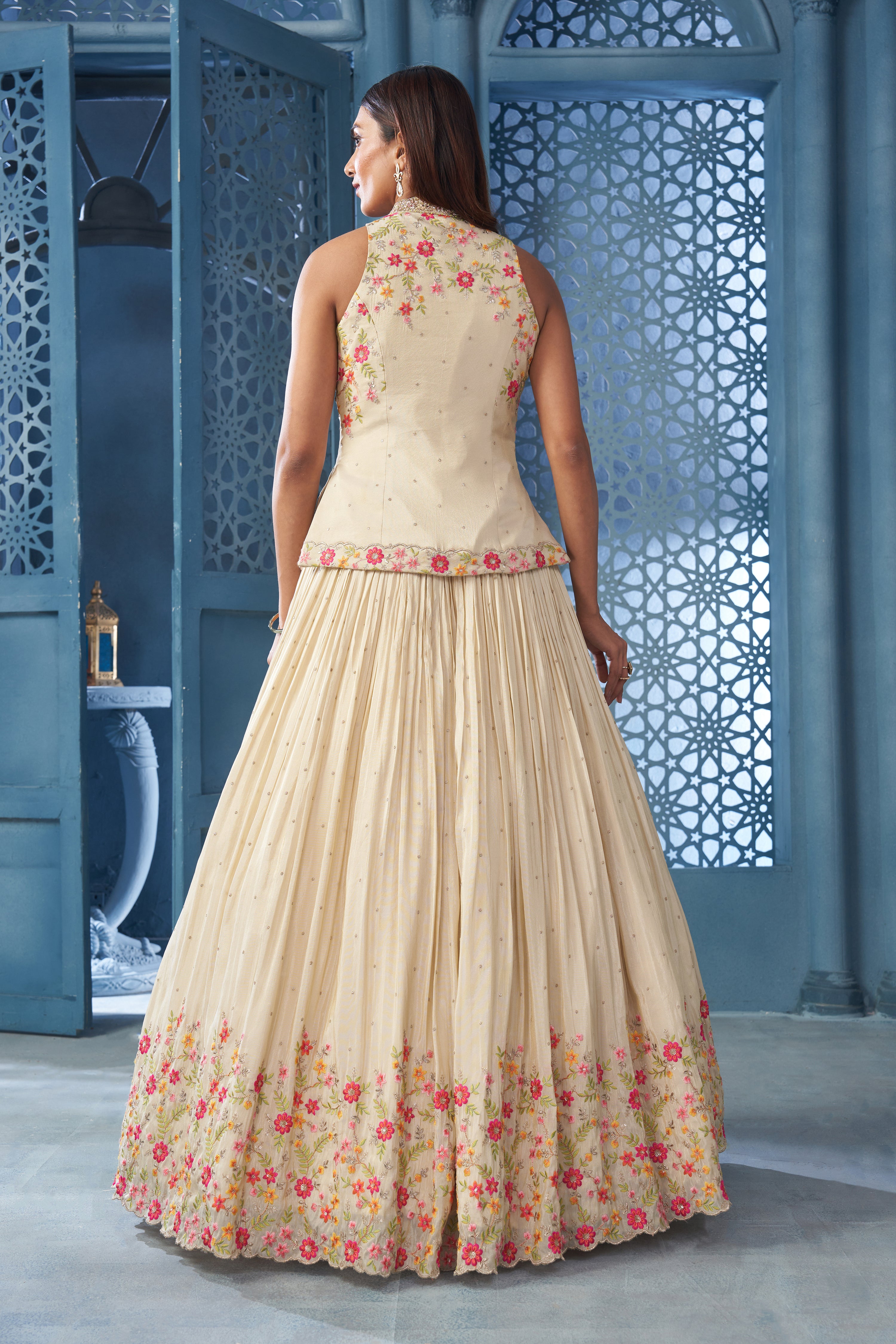 Creme Delight Lehenga