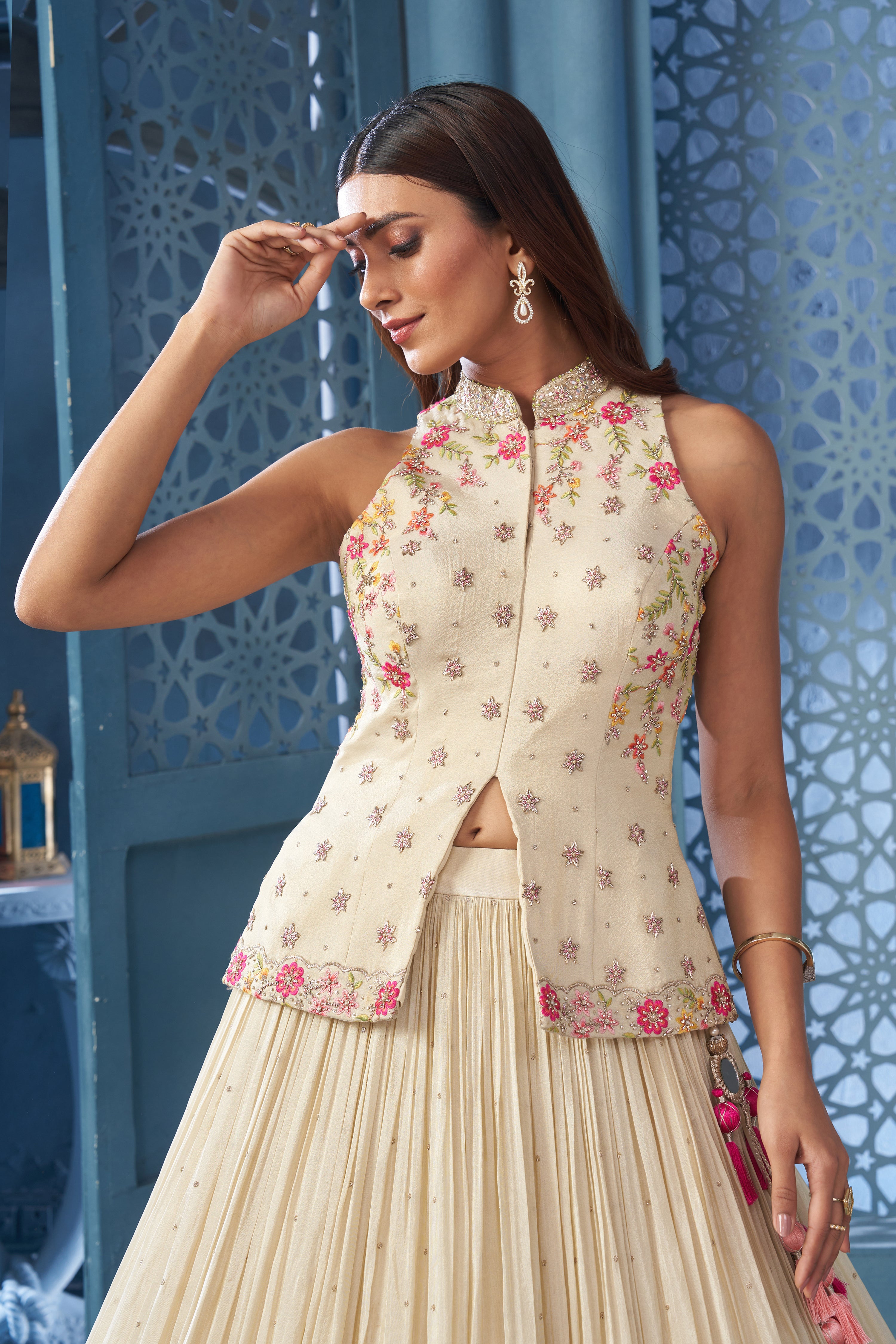 Creme Delight Lehenga