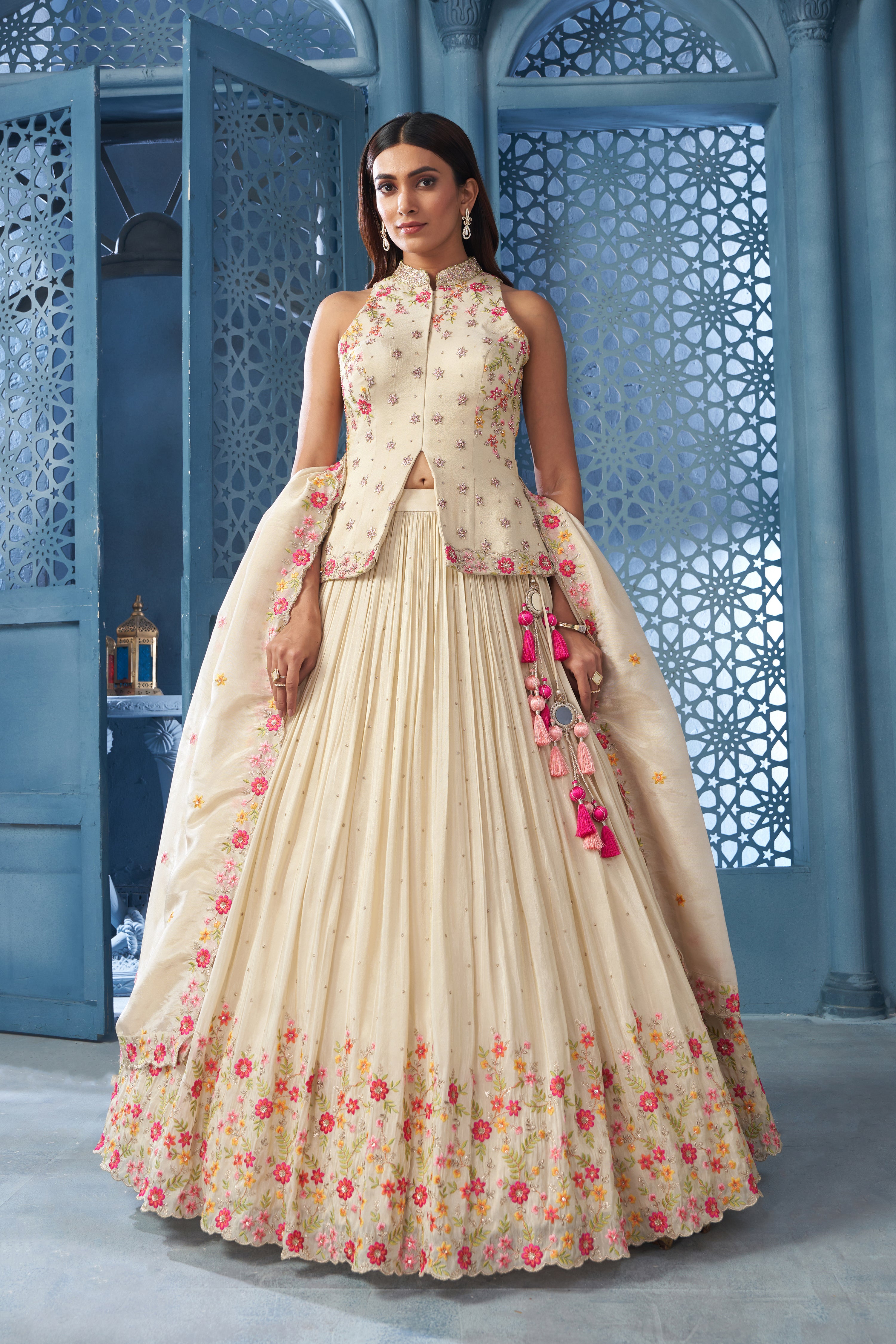 Creme Delight Lehenga