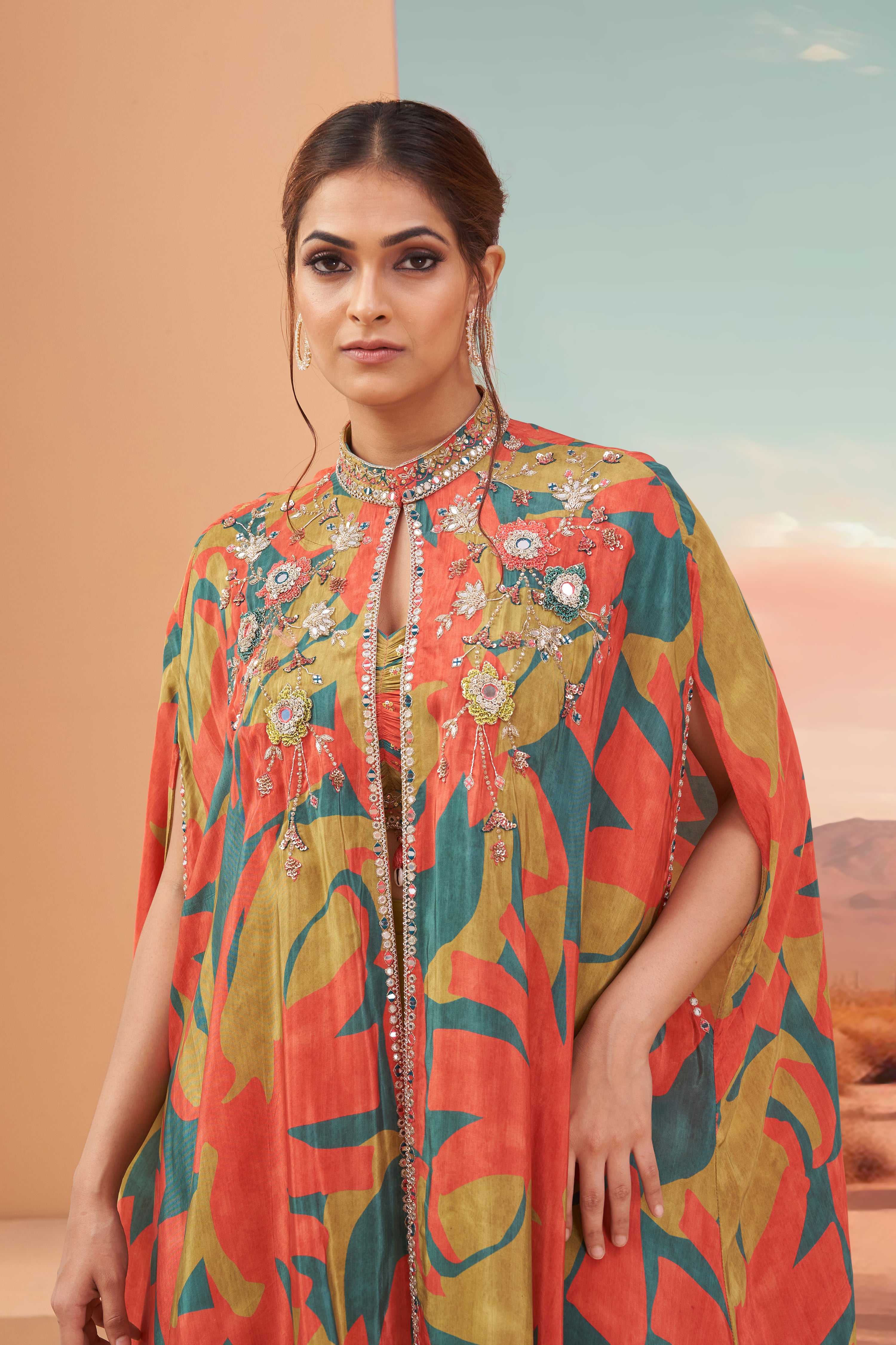 Evergreen printed Sharara