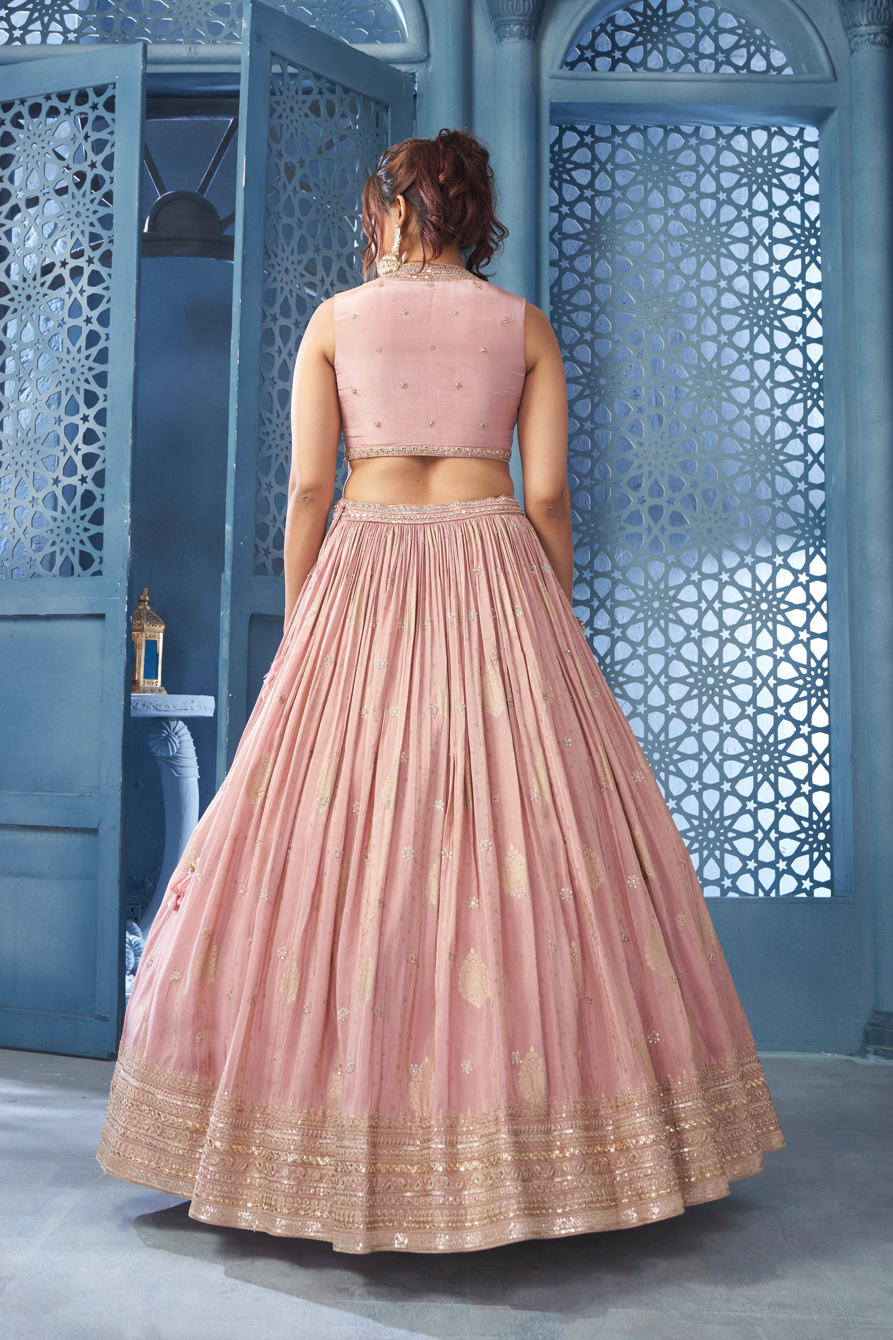 Rosy Rouge Pink Lehenga